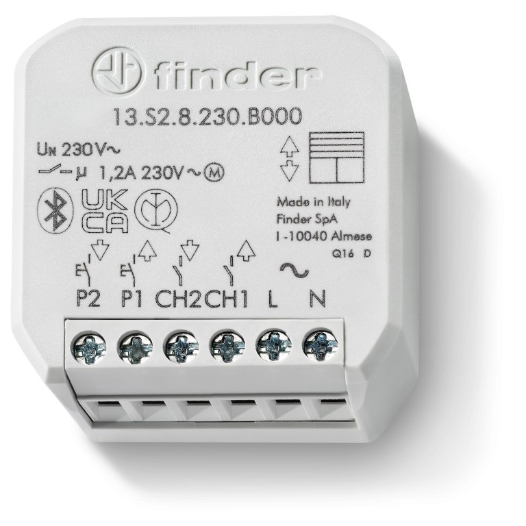 13.S2.8.230.B000	Электронный привод рольставней, 2NO 6A; питание 230В АC; монтаж в коробке; BLE- Yesly