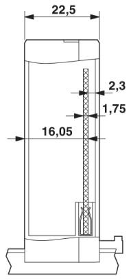 Корпус для электроники-ME MAX 22,5 SF G 2-2 BU