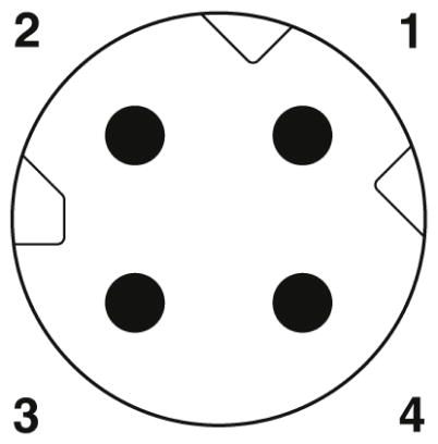 Сетевой кабель-NBC-M8MSD/ 5,0-93B/M8MSD