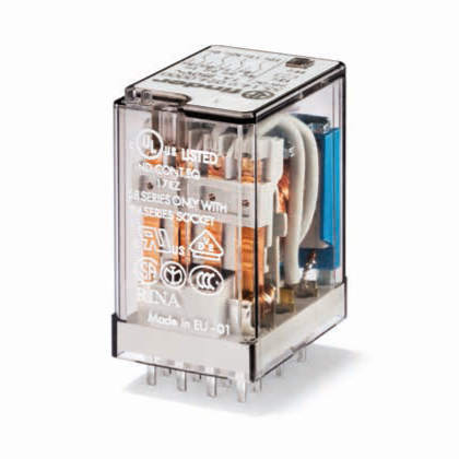 55.14.9.024.0001	Миниатюрное универсальное электромеханическое реле; монтаж на печатную плату; 4CO 7A; контакты AgNi; катушка 24В DC; влагозащита RTIII; опции: нет