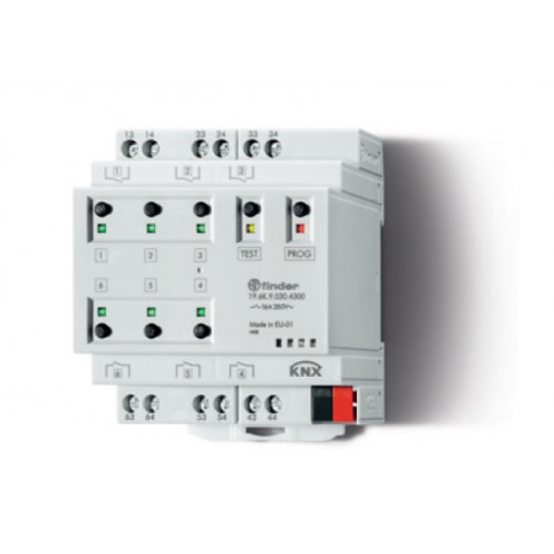 Устройство переключения KNX; выход 6х16 А