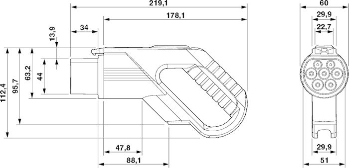 Зарядный кабель AC-EV-GBM3C-1AC32A-5.0M6,0ESOG00U