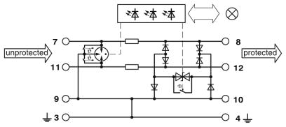 Устройство защиты от перенапряжений-PT-IQ-3-HF-12DC-UT