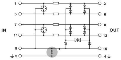 Штекерный модуль для защиты от перенапр-й-PT 5-HF-5 DC-ST