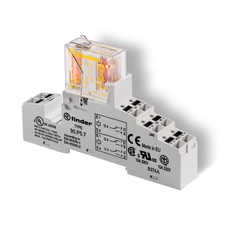 48.P2.9.024.5007SMA	Интерфейсный модуль (сборка 50.12.9.024.5000 + 95.P5SMA), электромеханическое реле безопасности; 2CO 8A; контакты AgNi+Au; питание 24В DC; категория защиты IP20; клеммы Push-in; металлическая клипса