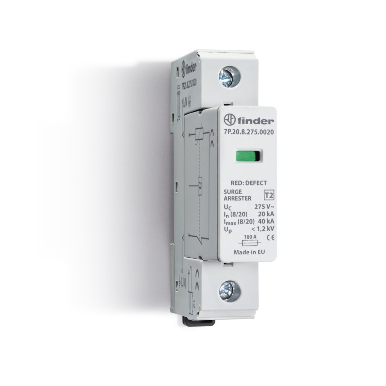 7P.21.8.440.1020	Устройство защиты от импульсных перенапряжений УЗИП тип 2 (1 варистор); 400 В; модульный, ширина 17.5мм; степень защиты IP20