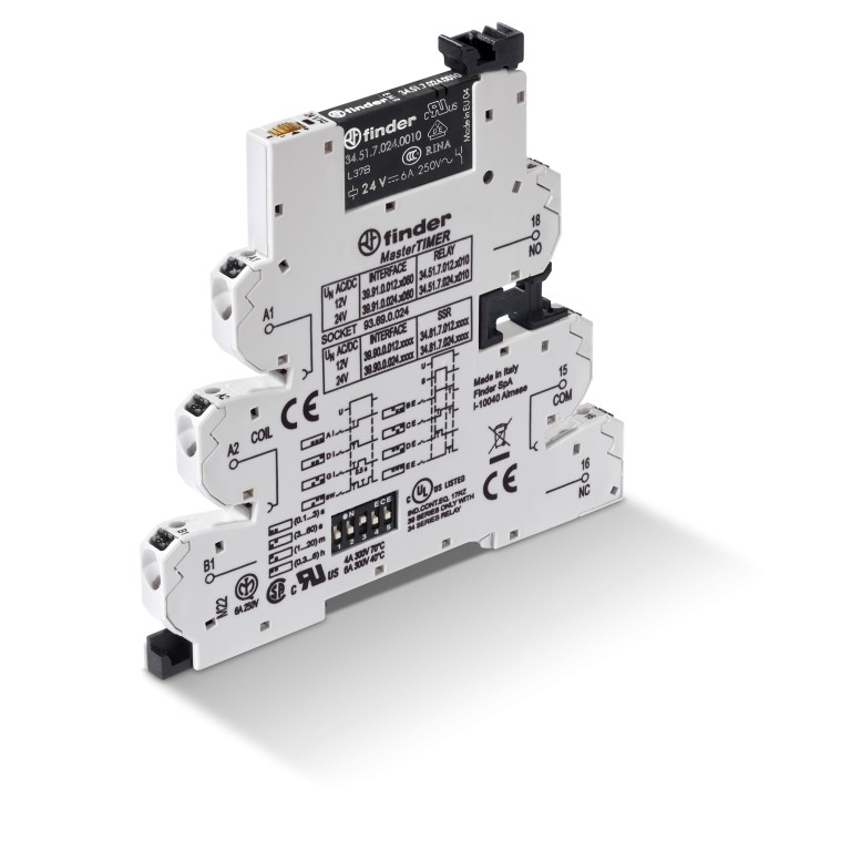39.91.0.024.0060	Интерфейсный модуль (сборка 34.51.7.024.0010 + 93.69.0.024), электромеханическое реле с таймером, серия MasterTimer (мультифункциональный: AI,DI,GI,SW,BE,CE,DE,EE); 1CO 6A; контакты AgNi; питание 24В АС/DC; категория защиты IP20; безвинто