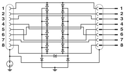 Устройство защиты от перенапряжений-D-LAN-CAT.5E-U