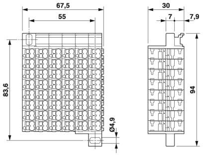 Сотовые клеммы-PTMC 1,5/48-2
