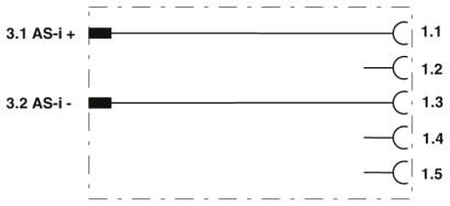 Разветвитель-SAC-ASI-J-Y-N-M12FS