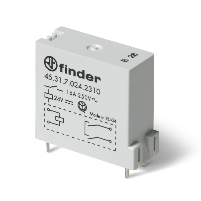 45.31.7.060.0310	Низкопрофильное миниатюрное электромеханическое реле; монтаж на печатную плату; выводы с шагом 3.5мм; 1NO 16A; контакты AgNi; катушка 60В DС (чувствит.); степень защиты RTII