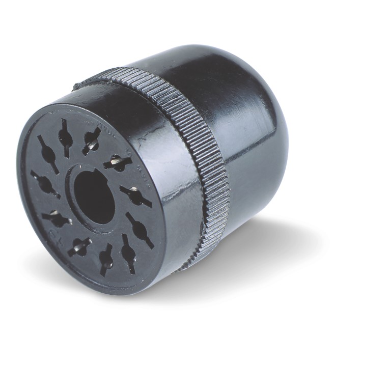 90.13	Штепсельный разъем 11-штырьков для реле 60.13, таймера 88.02; под пайку; монтажный фланец