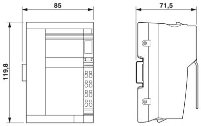 Устройство сопряжения с шиной-IBS IL 24 BK-LK/45-2MBD-PAC