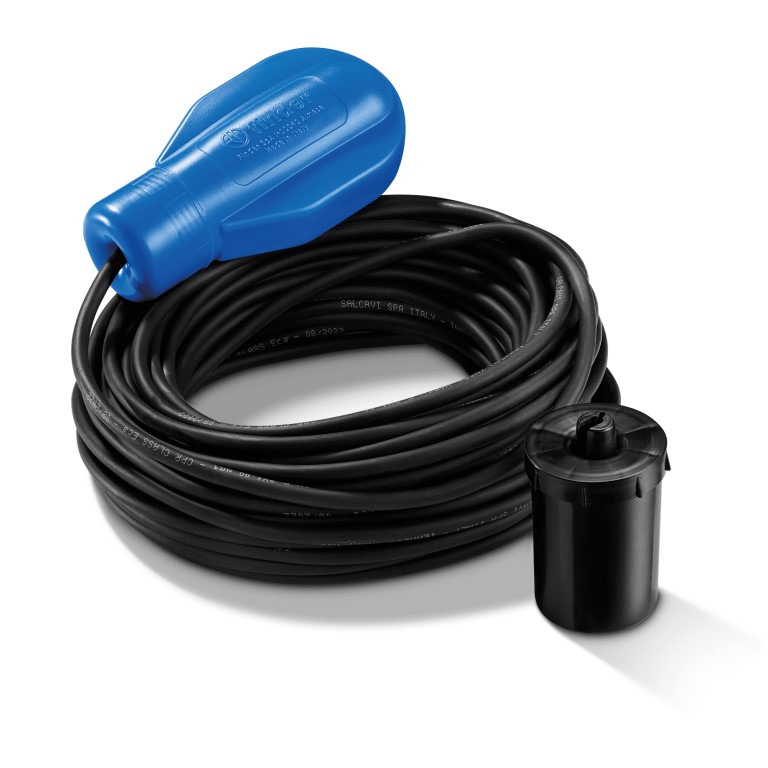 72.A1.1.000.1501	Поплавковый выключатель - 2 водонепроницаемые камеры; для управления насосами технического водопровода; кабель неопрен 20м; контакты 1СО 20А; степень защиты IP68