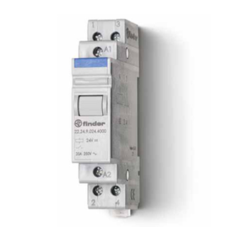 22.24.8.120.4000	Модульный контактор; 2NC 20А; контакты AgSnO2; катушка 120В АС; ширина 17.5мм; степень защиты IP20; опции: нет