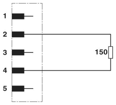 Нагрузочный резистор-SAC-5P-M12MS CAN 150 TR