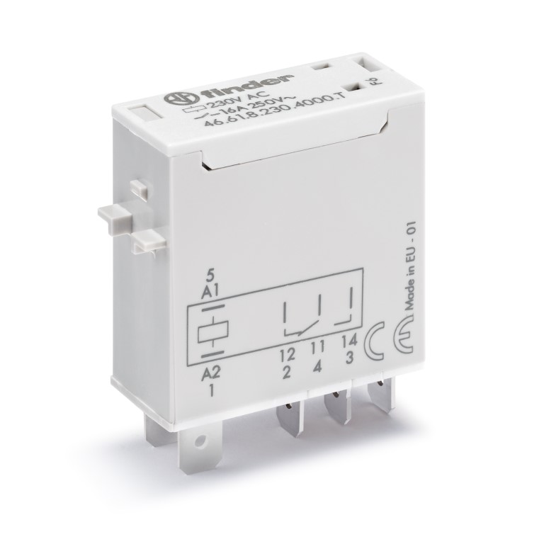 46.61.9.110.4000T	Миниатюрное промышленное электромеханическое реле; монтаж в розетку или наконечники Faston (4.8х0.5мм); 1СO 16A; контакты AgSnO2; катушка 110В DC; влагозащита RTII; опции: нет; специальная версия для Ж/Д-транспорта