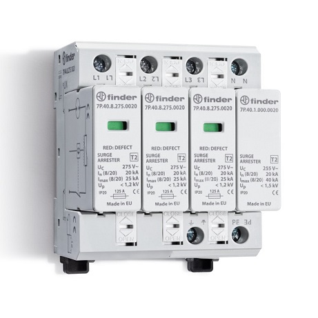 7P.44.8.275.1020	УЗИП тип 2 (3 варистор/разрядник + 1 разрядник)