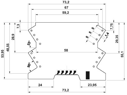 Корпус для электроники-ME MAX 45 SF G 2-2 KMGY