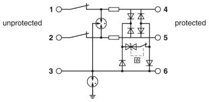 Устройство защиты от перенапряжений-TTC-6-3-HF-F-M-EX-12DC-UT-I