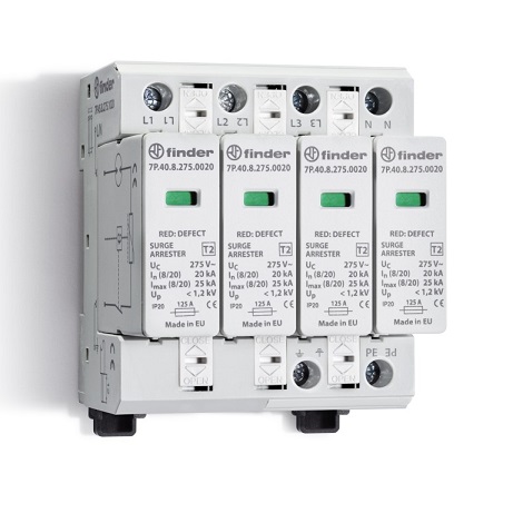 7P.45.8.275.1020	УЗИП тип 2 (4 варистор/разрядник)