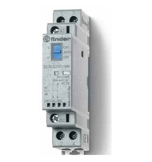 22.32.0.012.4420	Модульный контактор; 2NC 25А; контакты AgSnO2; катушка 12В АС/DC; ширина 17.5мм; степень защиты IP20; опции: мех.индикатор + LED