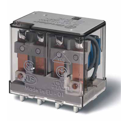 56.44.8.230.0001	Миниатюрное силовое электромеханическое реле; монтаж на печатную плату; 4CO 12A; контакты AgNi; катушка 230В AC; влагозащита RTIII; опции: нет