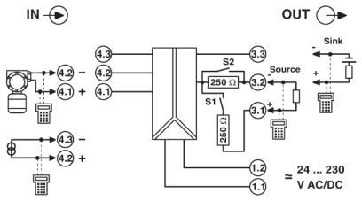 Разделитель питания-MACX MCR-SL-RPSSI-I-UP