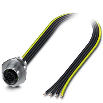 Встраиваемые разъемы-SACC-E-M12FSS-4P-M16XL/0,5 PE
