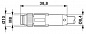 Кабель для датчика / исполнительного элемента-SAC-3P-M8MS/0,5-542/M8FS SH BK