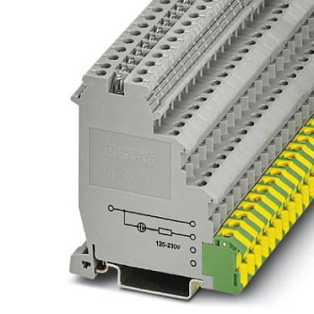 Клеммный модуль для подключения датчиков и исполнительных элементов-VIOK 1,5-LA230GN/O-MO