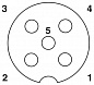 Коробка датчика и исполнительного элемента-SACB-4/ 8-L-10,0PUR SCO P