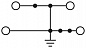 Двухъярусная заземляющая клемма-UTTB 2,5-PE