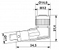 Кабель для датчика / исполнительного элемента-SAC-3P-3,0-PUR/M12FR P