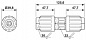 Кабельный соединитель-QPD C 4PE6,0 2X9-14 BK