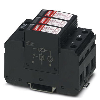 Разрядник для защиты от импульсных перенапряжений, тип 2-VAL-MS 350 VF/3+0