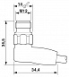 Кабель для датчика / исполнительного элемента-SAC-4P-M12MR/3,0-600 HD