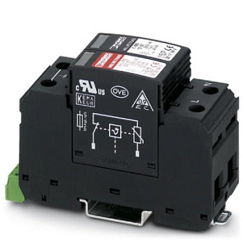 Разрядник для защиты от импульсных перенапряжений, тип 2-VAL-MS 320/1+1-FM