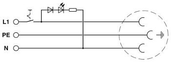 Розетка-EO-CF/UT/LED/S
