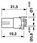 Встраиваемая гнездовая часть разъема-SACC-CI-M12FSY-8CON-L180 TOR32