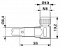 Кабель для датчика / исполнительного элемента-SAC-3P-M 8MS/3,0-PUR/M 8FR-2L