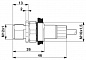 Встраиваемый соединитель для шинной системы-SACCEC-M12MSB-5CON-M16/1,0-900
