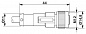 Кабель для датчика / исполнительного элемента-SAC-3P-M12MS/0,6-PUR/M12FS