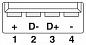 Патч-кабель-VS-04-2X2X26C7/7-SDA/SDB/1,0
