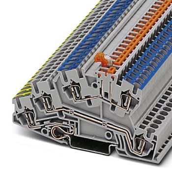 Заземляющие клеммы для выполнения проводки в зданиях-STI 2,5-PE/L/NTB