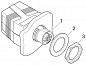 Проходной компонент для электротехнического шкафа-CUC-BH-M12A1PBK-A/R4BE