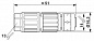 Соединитель для датчика/исполнительного устройства-SACC-M12FS-4QO-0,34-VA