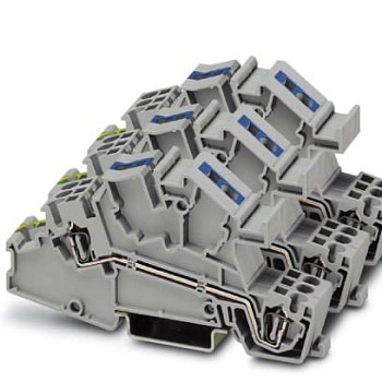 Заземляющие клеммы для выполнения проводки в зданиях-STI 2,5-1PE/3L/1N