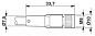 Кабель для датчика / исполнительного элемента-SAC-4P-M8MR/ 0,5-542/M8 FS BK