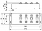 Коробка датчика и исполнительного элемента-SACB-8/16-L-5,0PVC FB